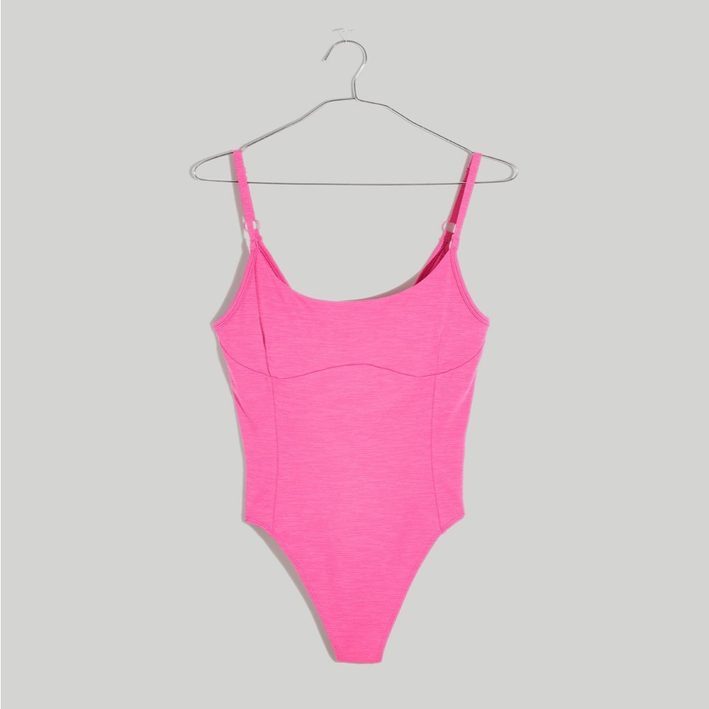 Outdoor Voices Move Free Leotard in Pink